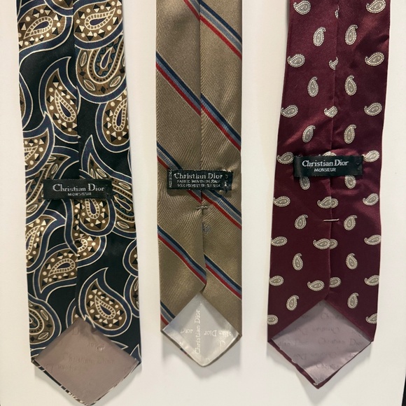 Vintage Christian Dior Tie lot - Picture 1 of 5